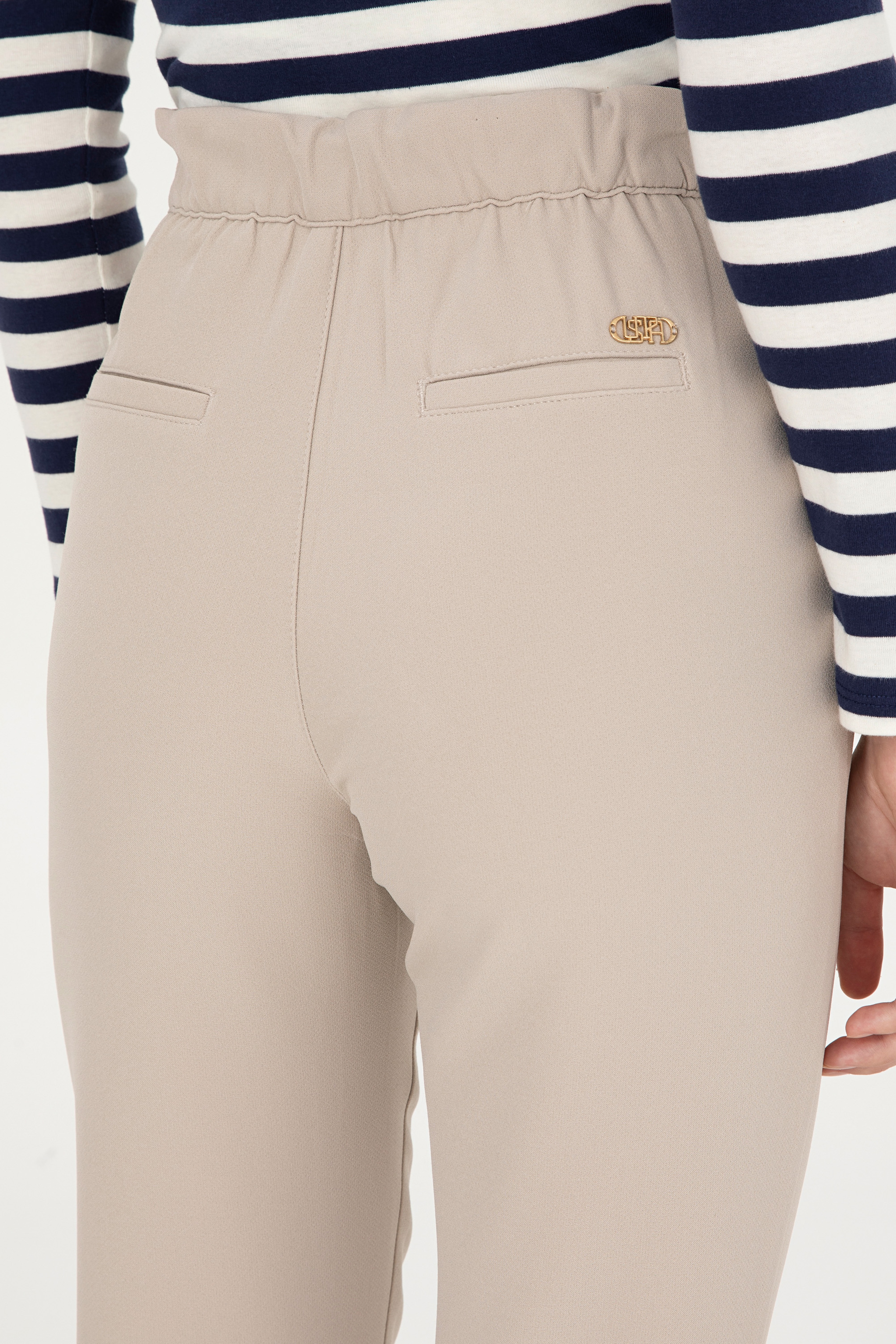 Kadın Taş Carrot Fit Kanvas Pantolon - Image 6