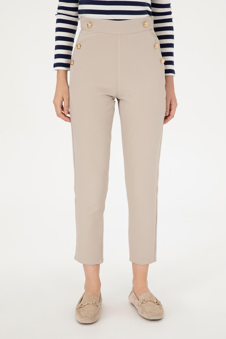 Kadın Taş Carrot Fit Kanvas Pantolon - 50298563005