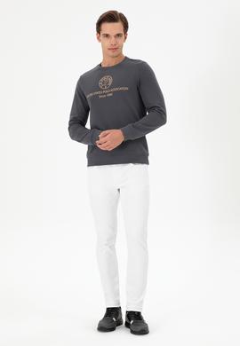 Erkek Beyaz Jean Pantolon - 50281509044