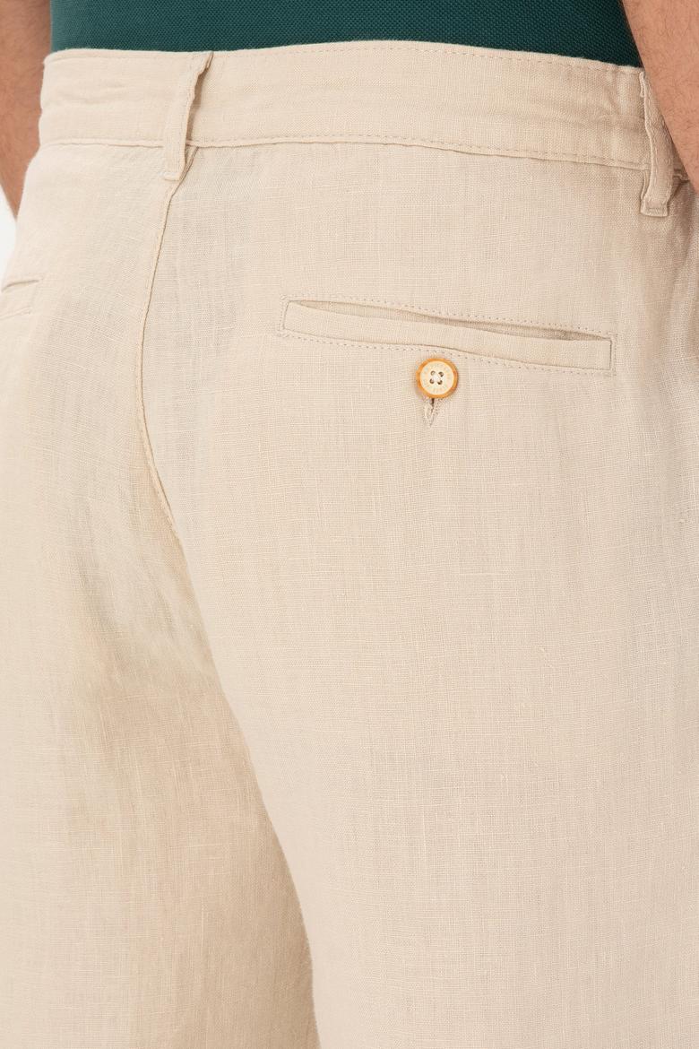 Erkek Bej Kanvas Pantolon - 50285618005