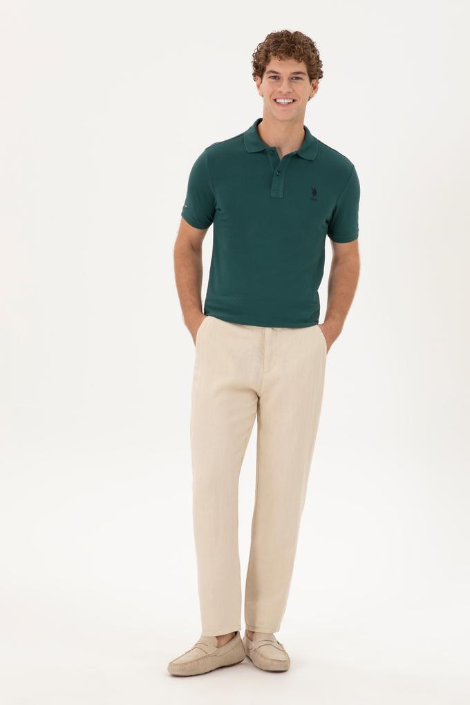 Erkek Bej Kanvas Pantolon