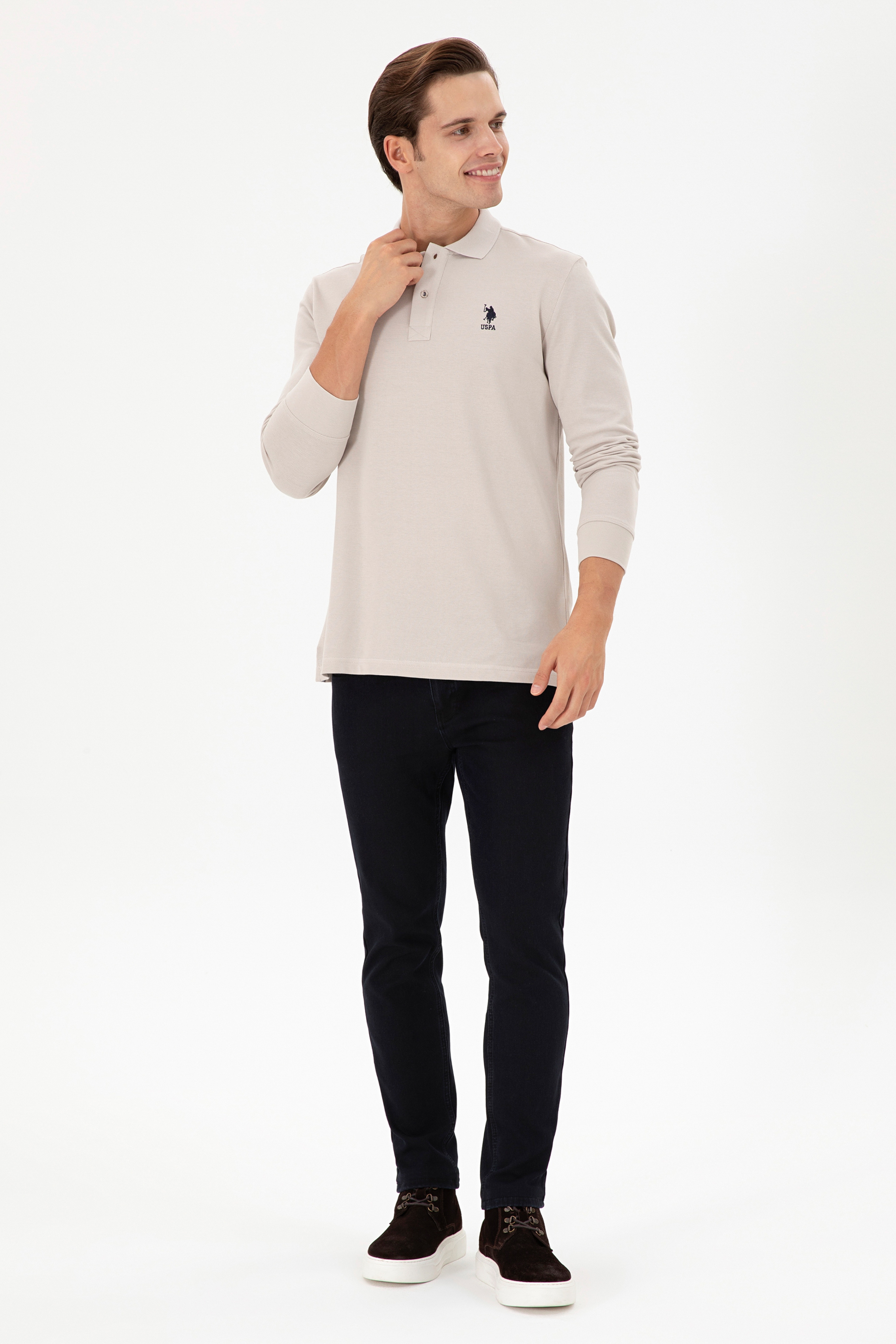 Erkek Taş Basic Sweatshirt