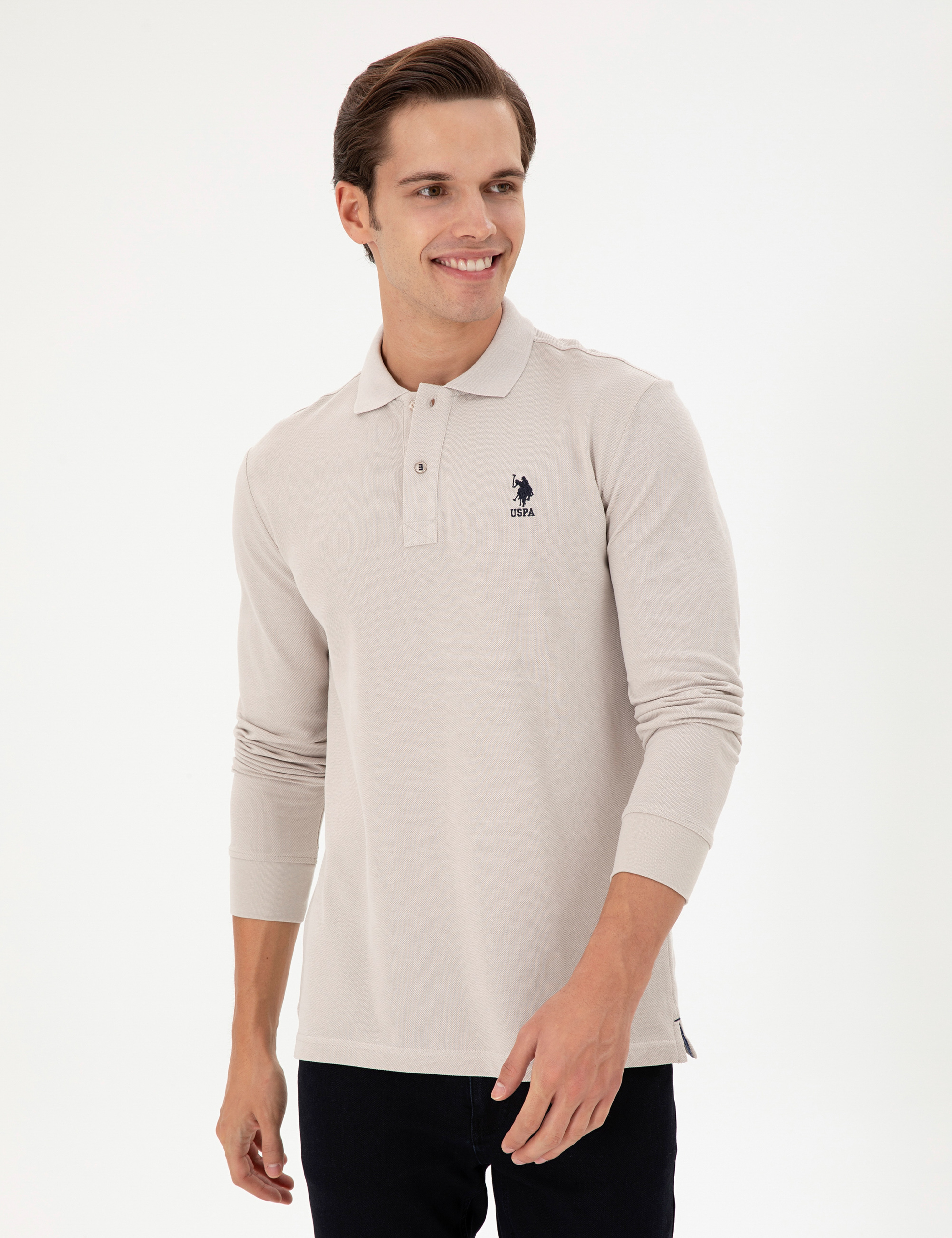 Erkek Taş Basic Sweatshirt - Image 3
