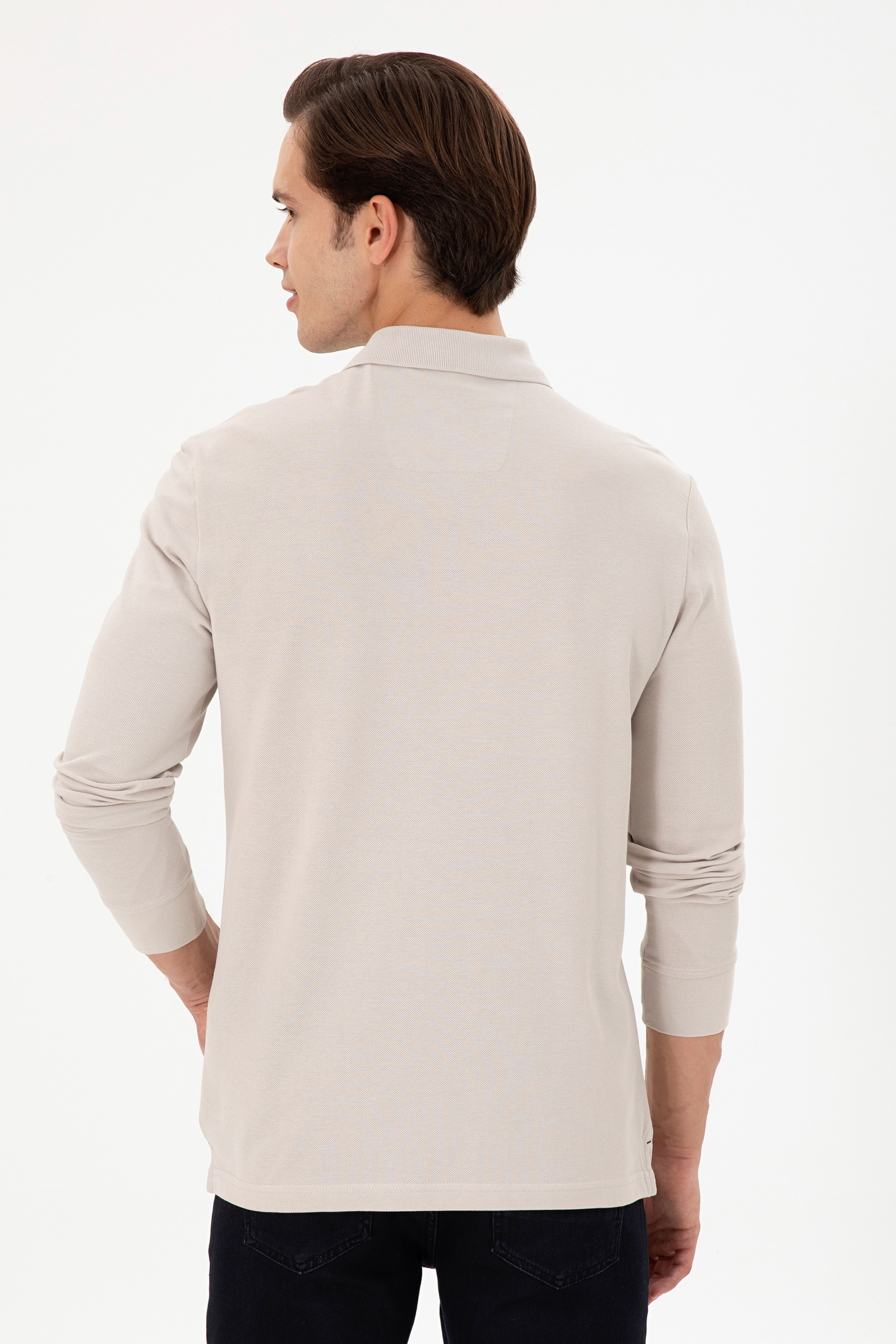 Erkek Taş Basic Sweatshirt