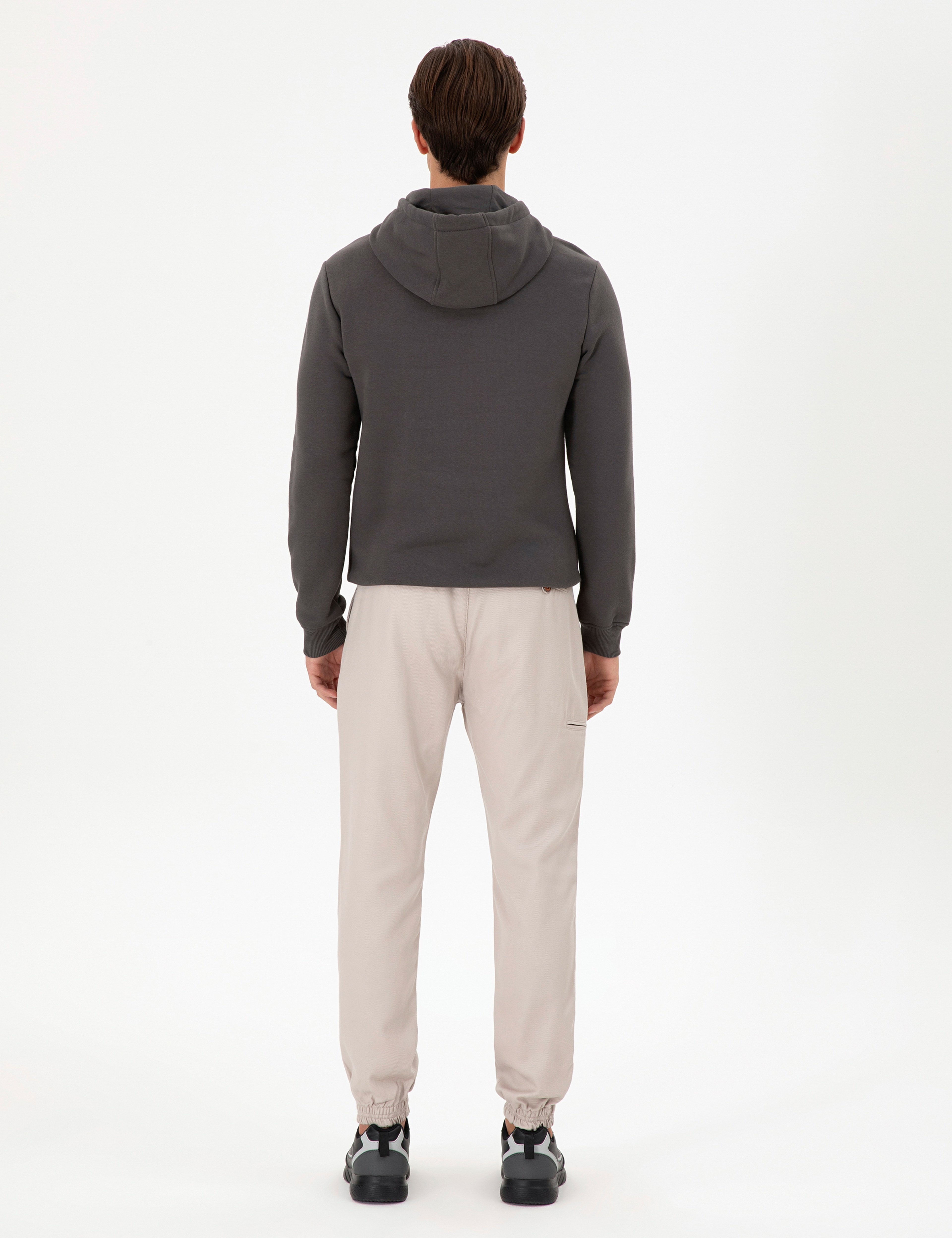 Erkek Jogger Fit Taş Kanvas Pantolon - Image 4