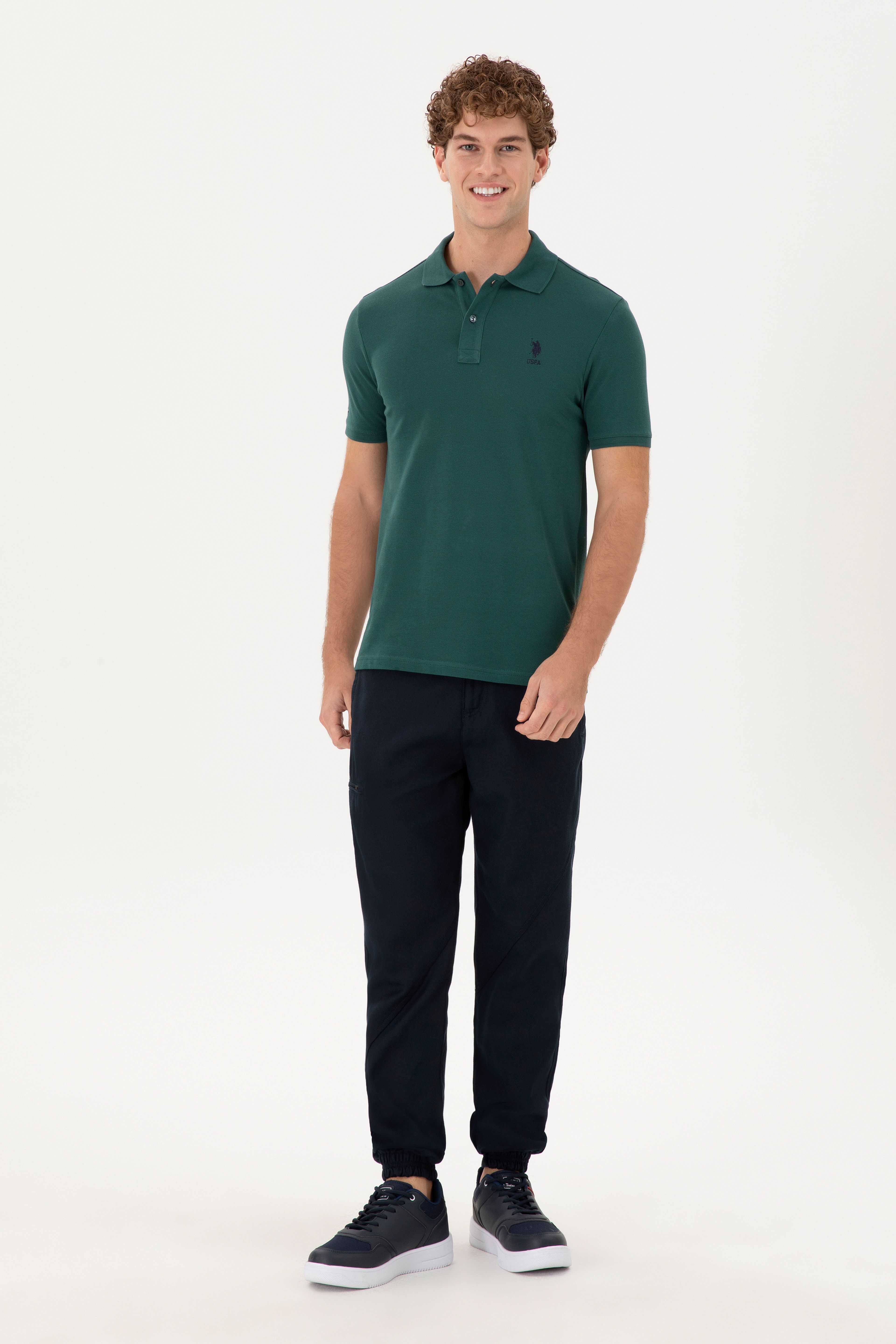 Erkek Jogger Fit Lacivert Kanvas Pantolon - Image 3