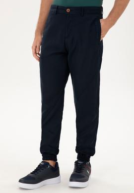 Erkek Lacivert Kanvas Pantolon - 50291175022