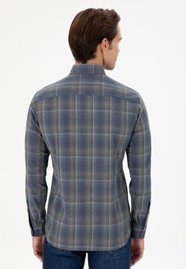 Erkek Koyu Yeşil Uzun Kollu Gömlek - 50293480003