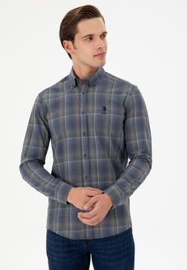 Erkek Koyu Yeşil Uzun Kollu Gömlek - 50293480003