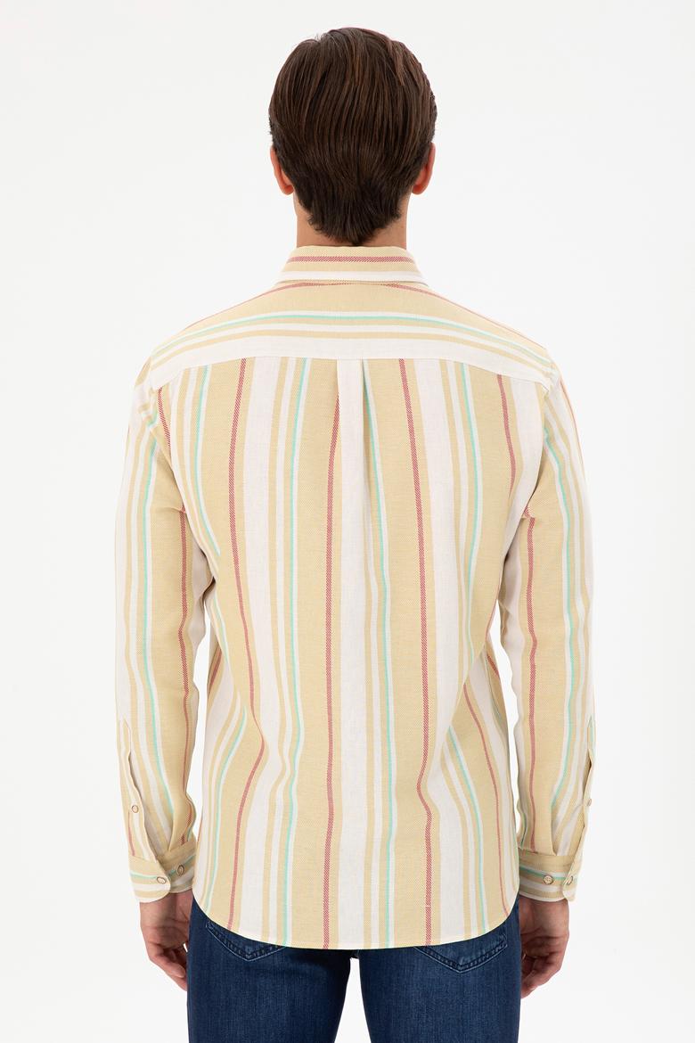 Erkek Sarı Uzun Kollu Gömlek - 50291241001