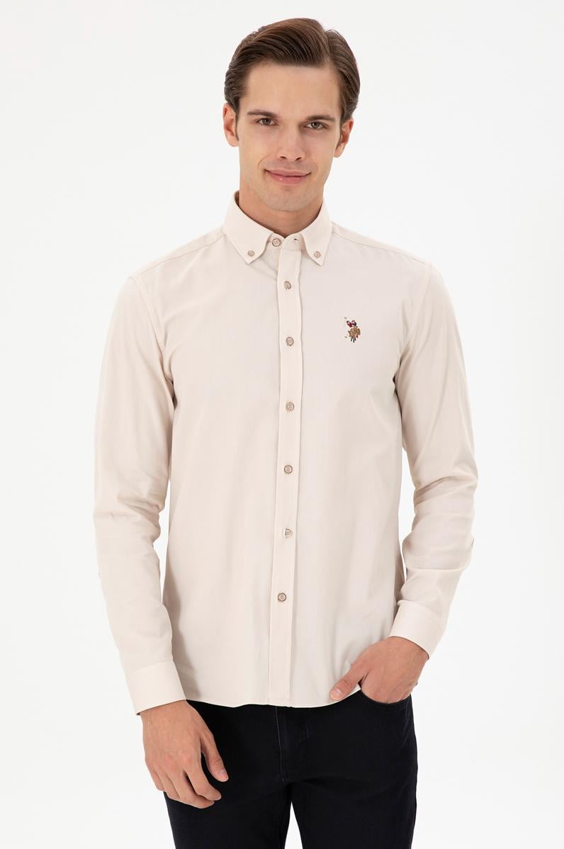 Erkek Taş Uzun Kollu Gömlek