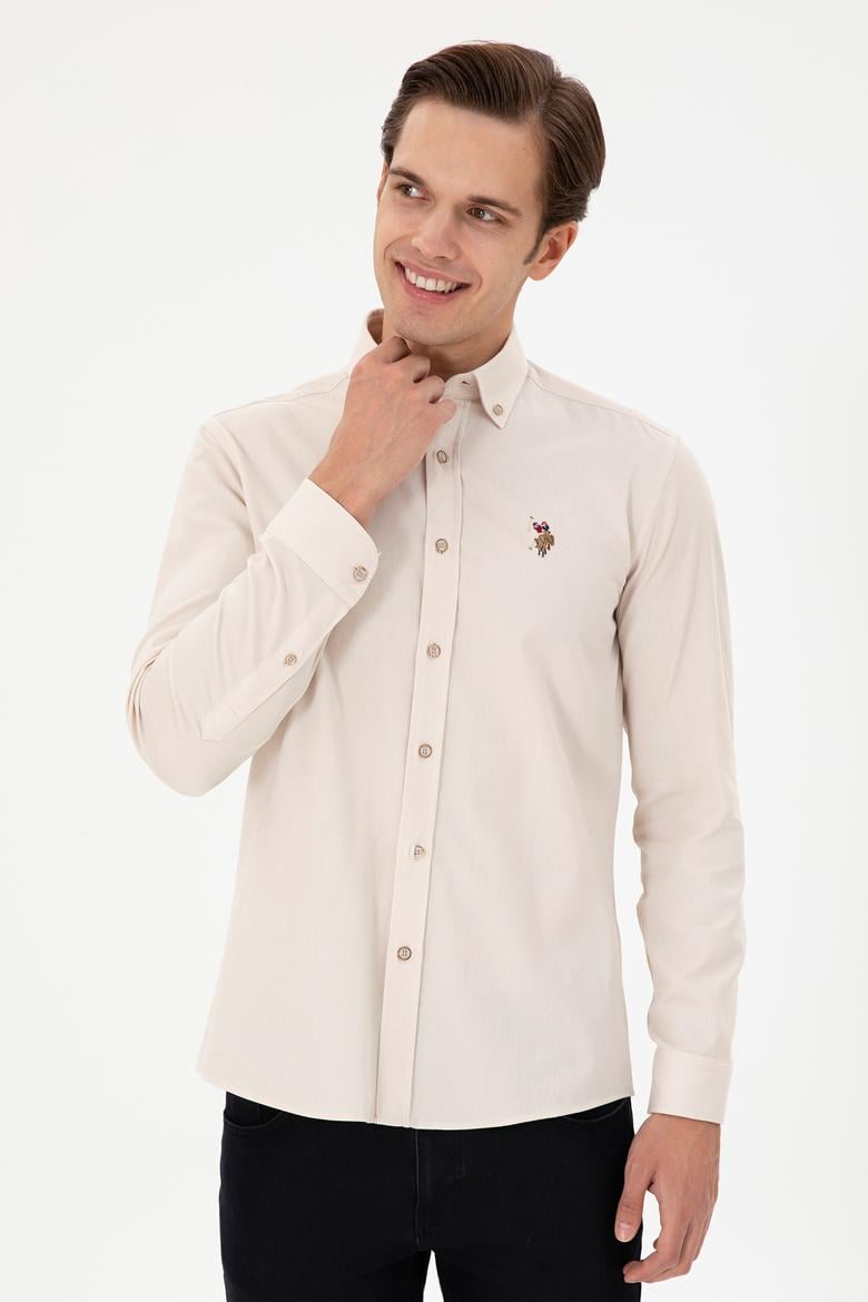 Erkek Taş Uzun Kollu Gömlek - 50292088005