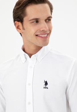 Erkek Beyaz Uzun Kollu Gömlek - 50296778001