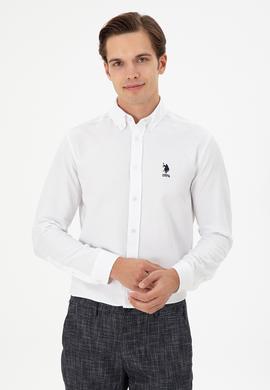 Erkek Beyaz Uzun Kollu Gömlek - 50296778001