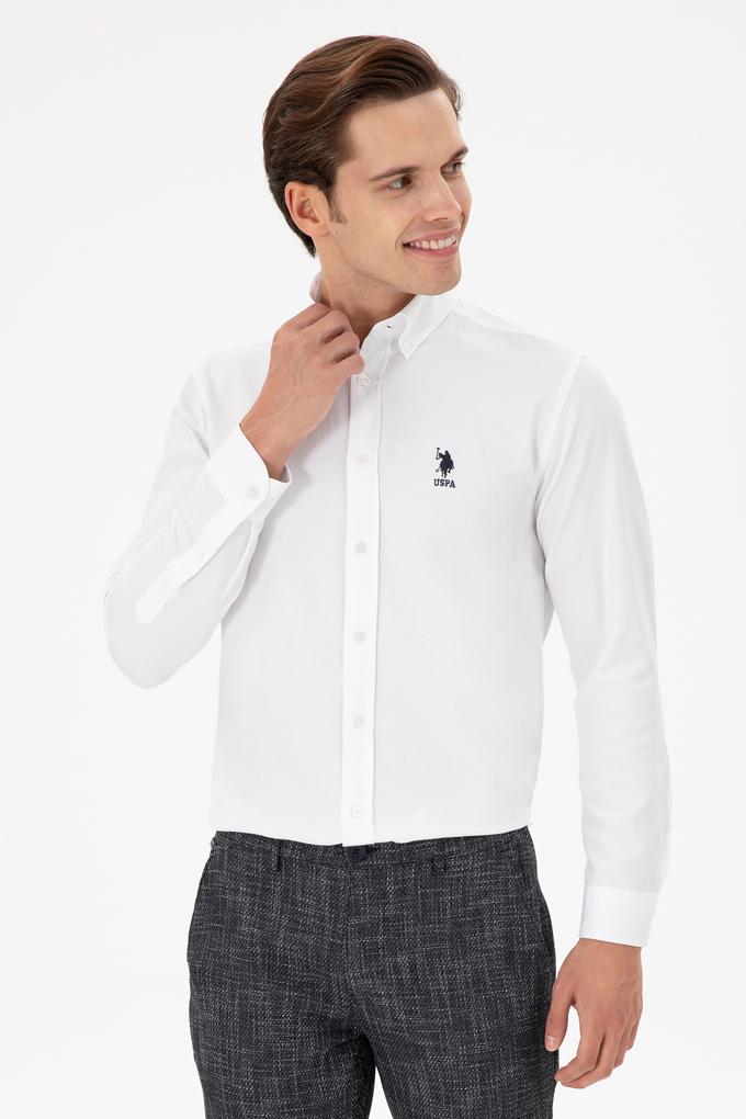 Erkek Beyaz Uzun Kollu Gömlek