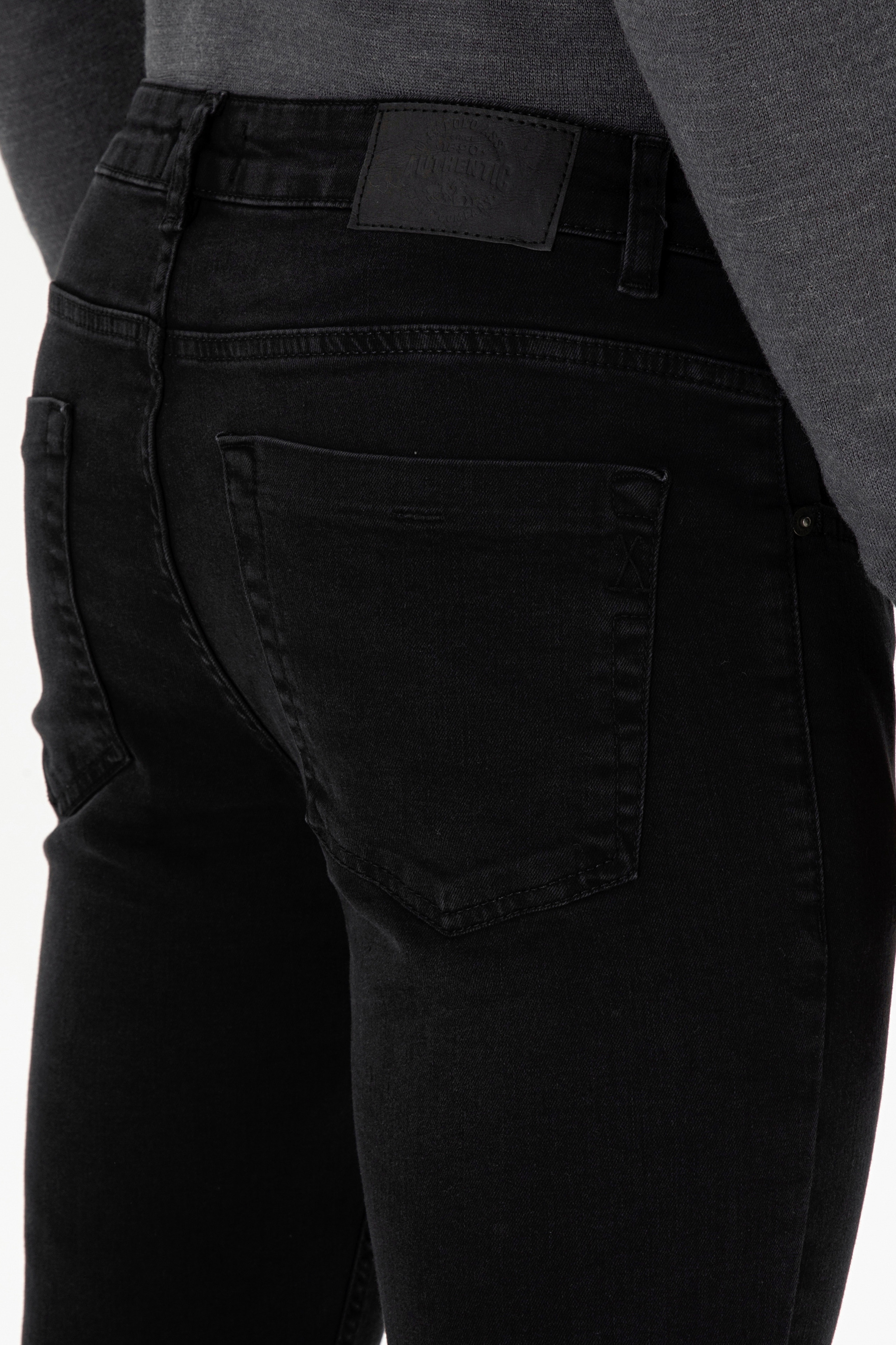 Erkek Siyah Jean Pantolon