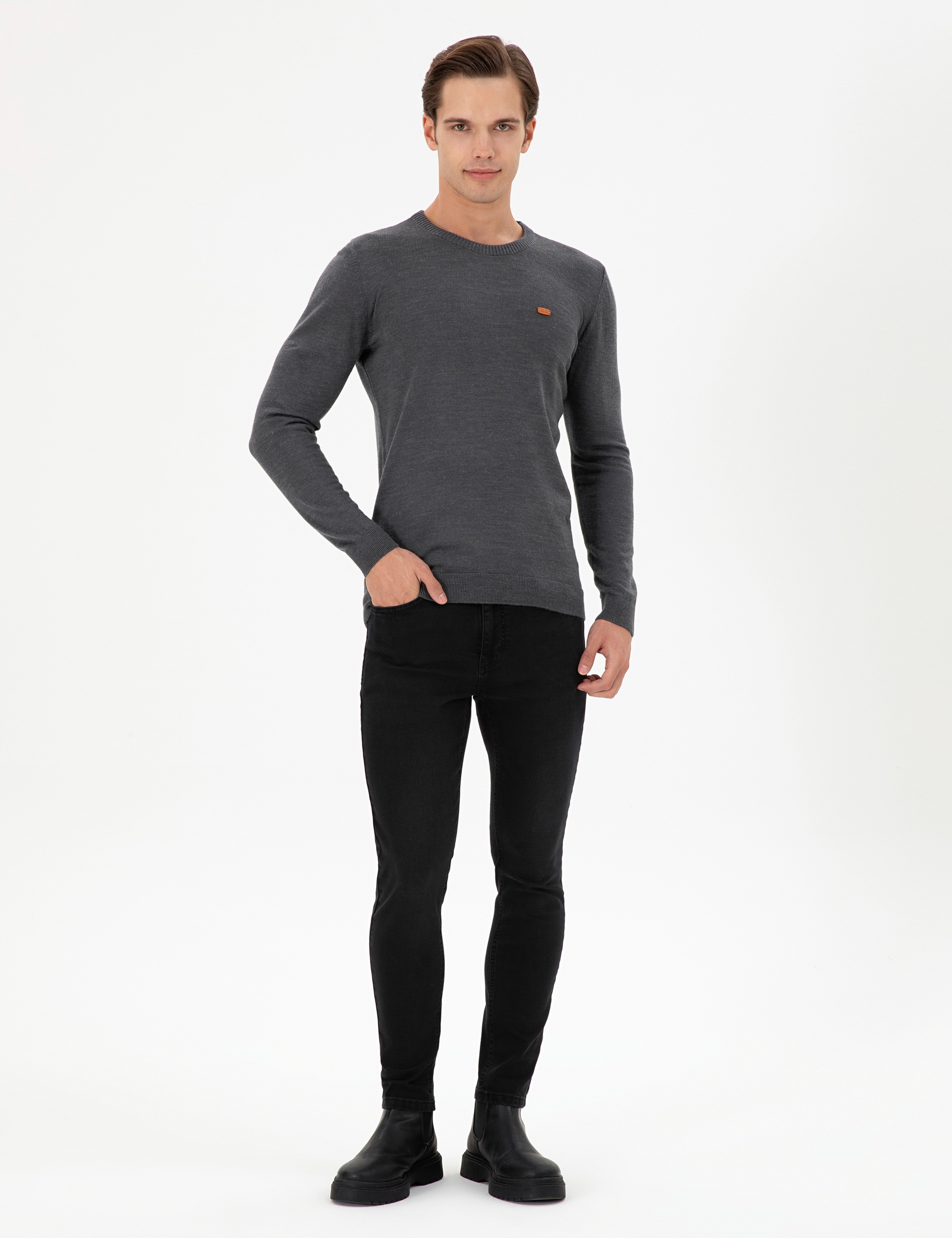 Erkek Siyah Jean Pantolon - Image 3