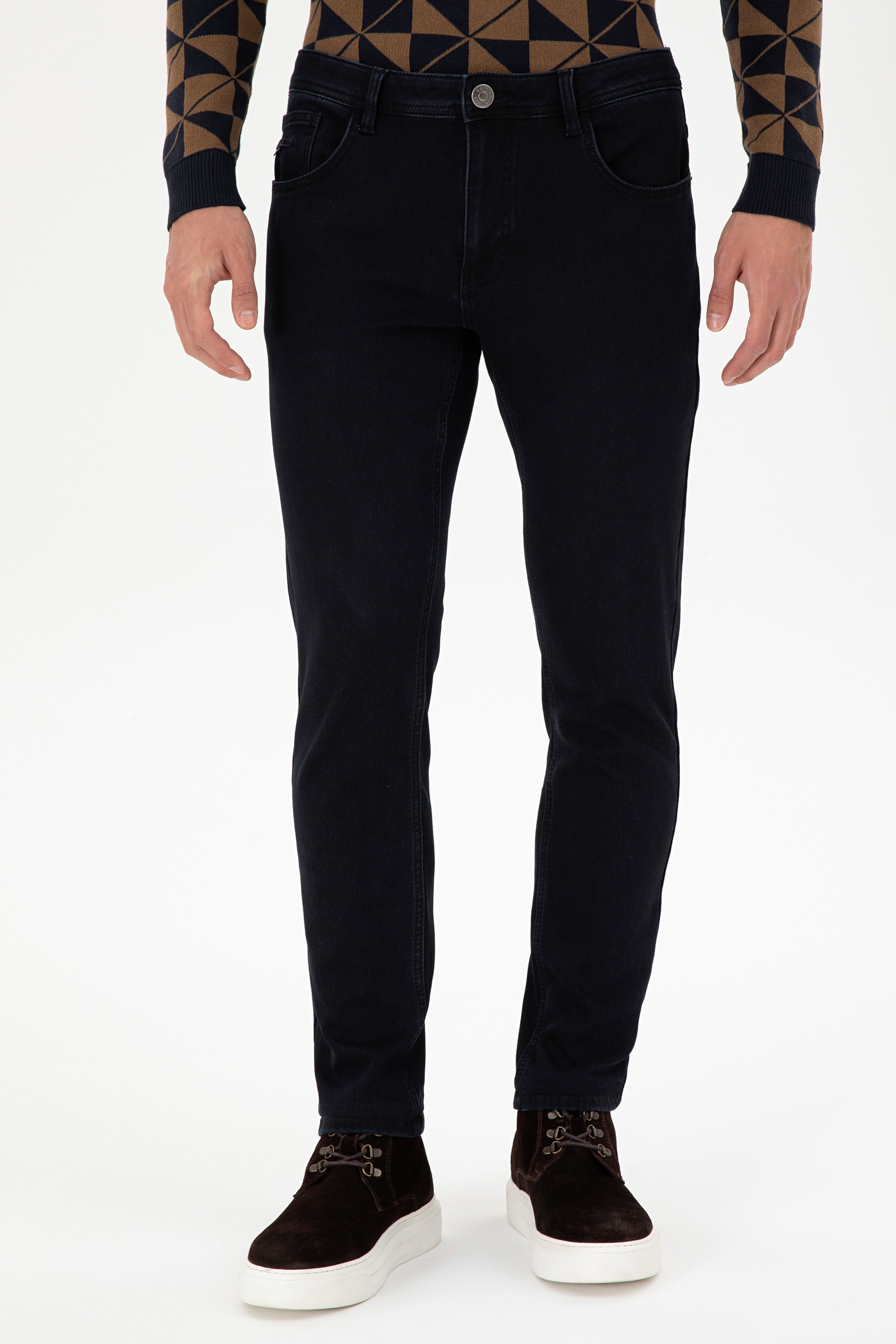 Erkek Siyah Jean Pantolon