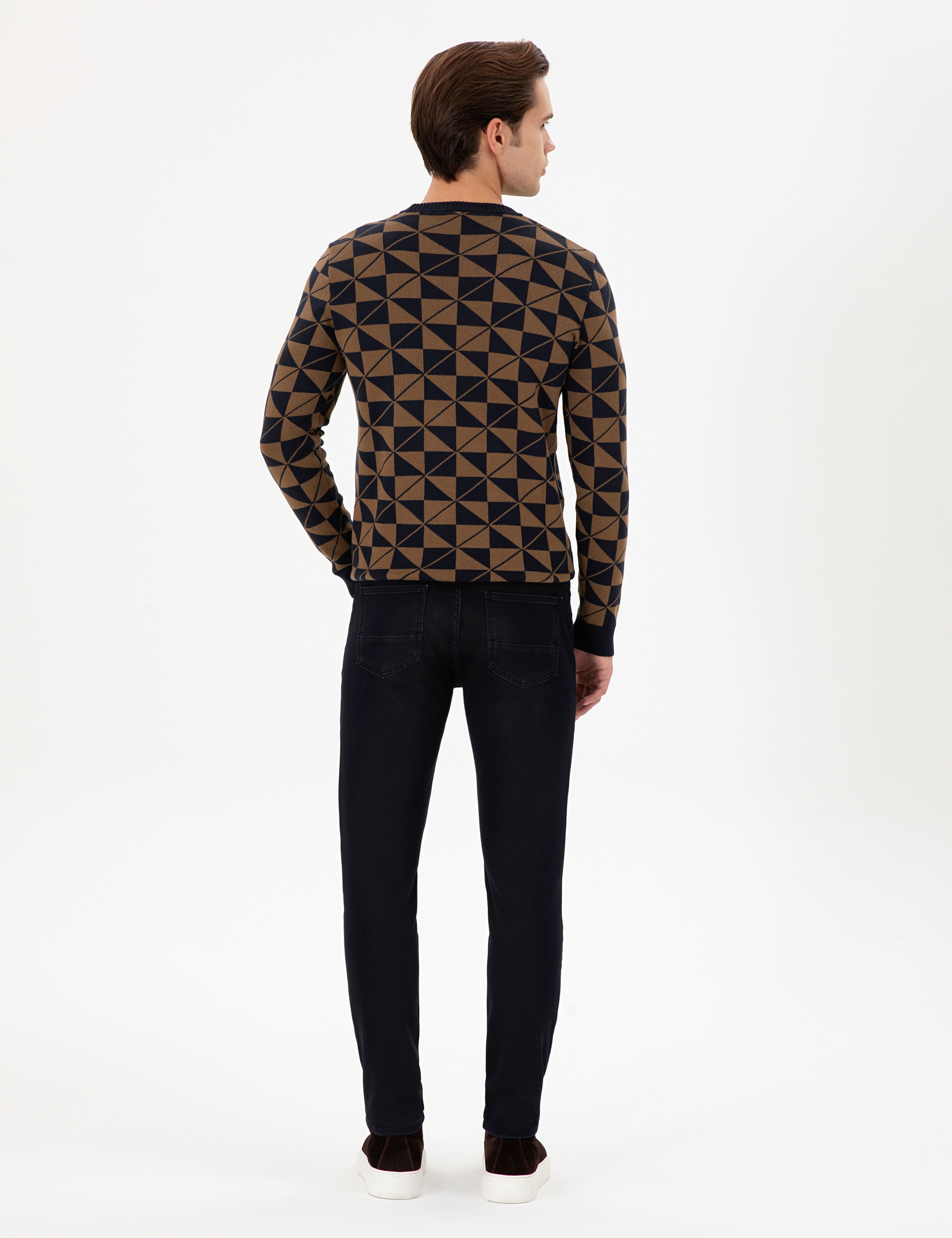 Erkek Siyah Jean Pantolon - Image 4