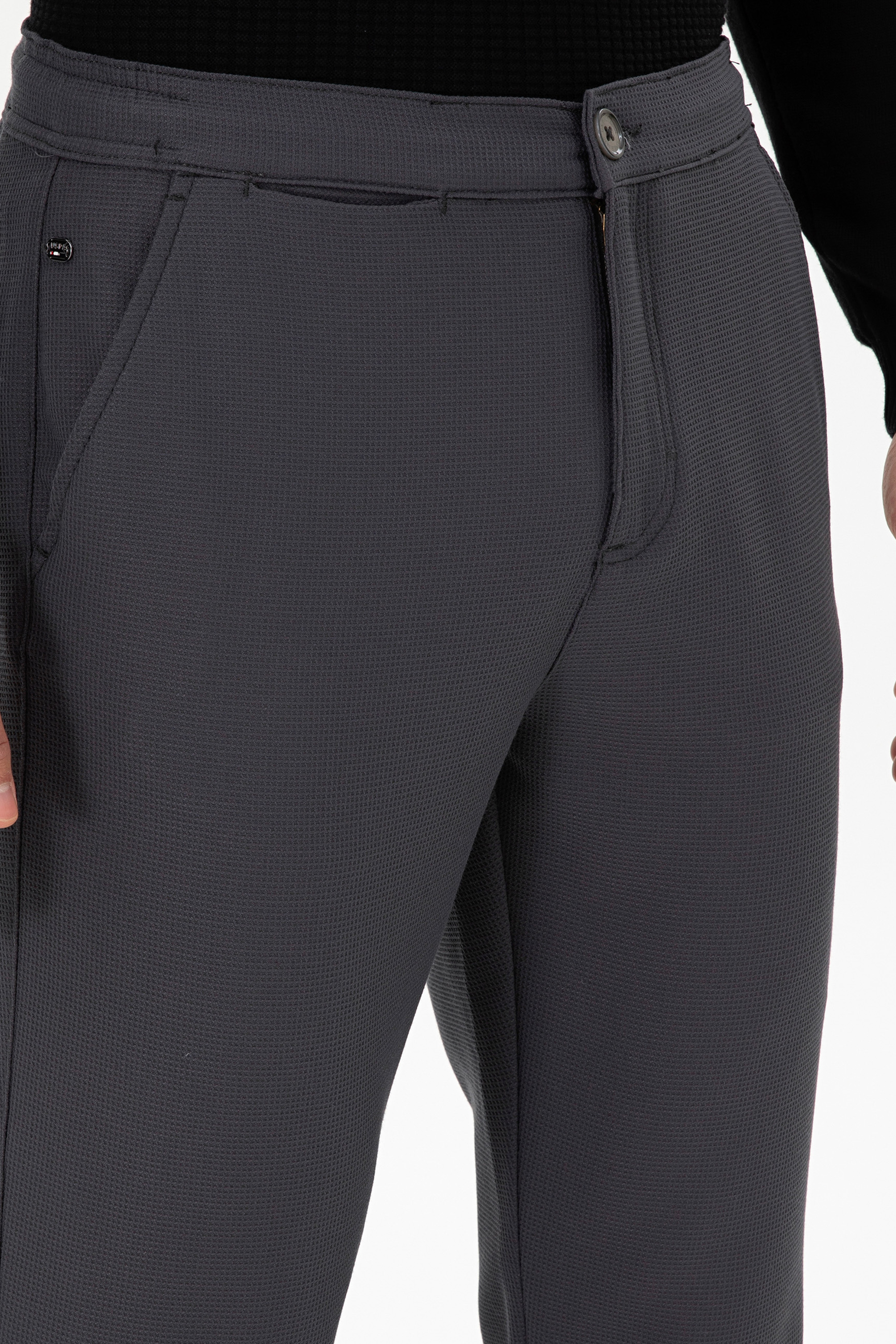Erkek Carrot Fit Antrasit Kanvas Pantolon