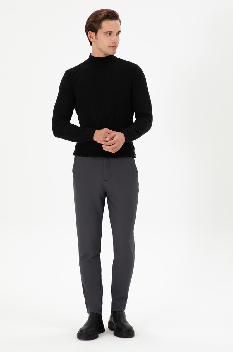 Erkek Antrasit Kanvas Pantolon