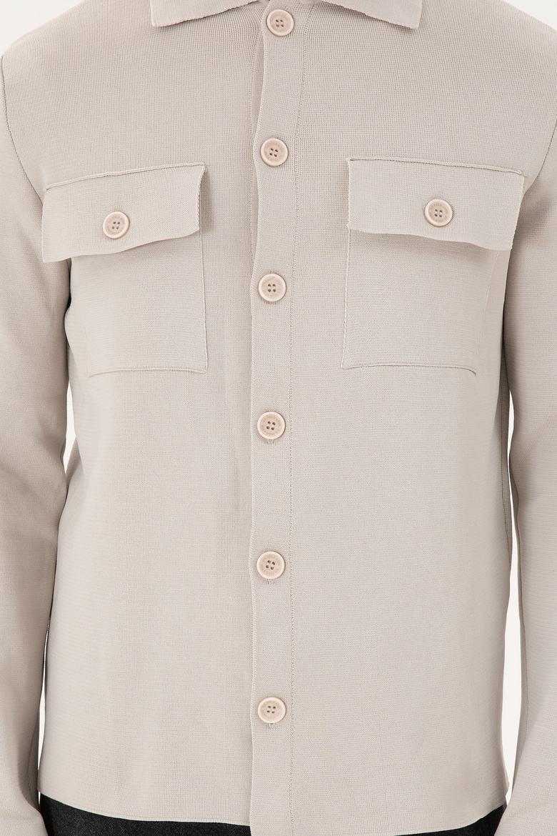 Erkek Taş Triko Hırka - 50294169019