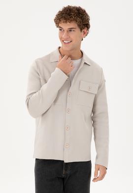 Erkek Taş Triko Hırka - 50294169019