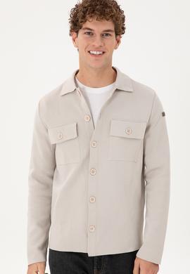 Erkek Taş Triko Hırka - 50294169019