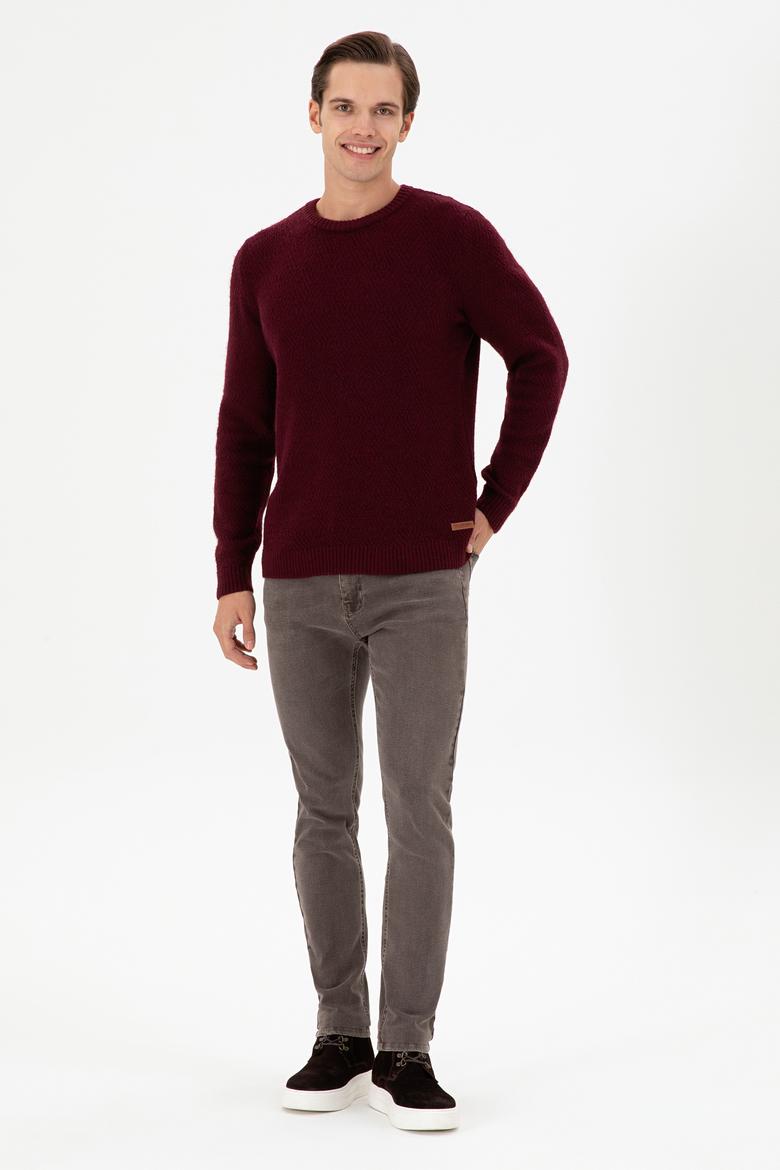 Erkek Kahverengi Jean Pantolon