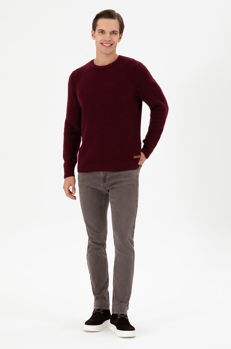 Erkek Kahverengi Jean Pantolon