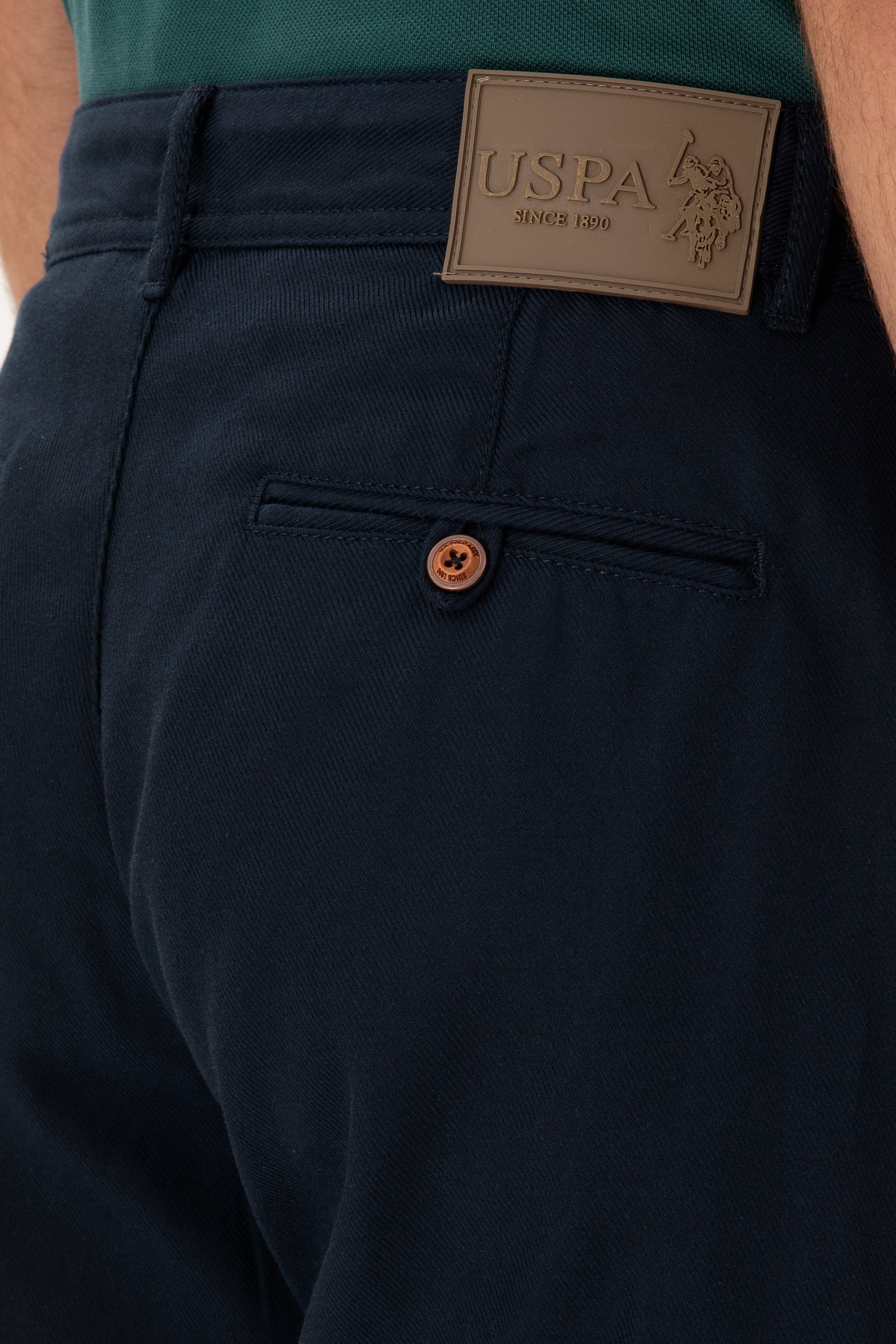Erkek Jogger Fit Lacivert Kanvas Pantolon