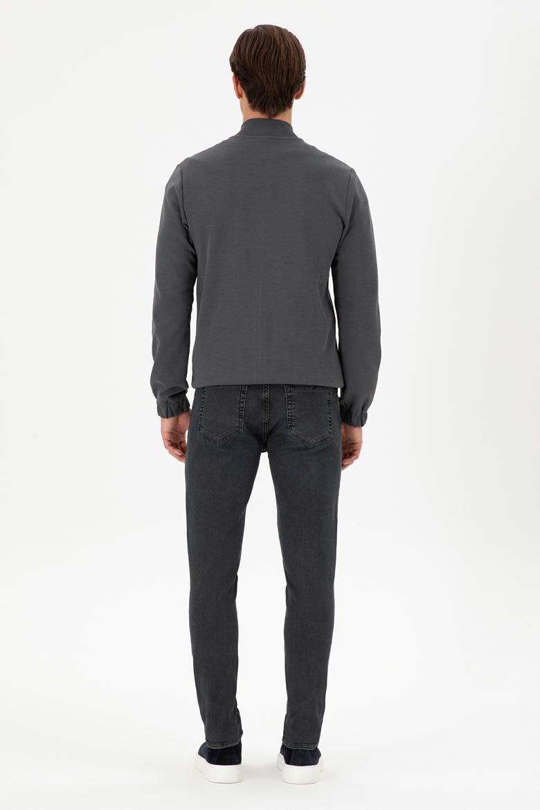 Erkek Gri Slim Fit Jean Pantolon - 50290008114