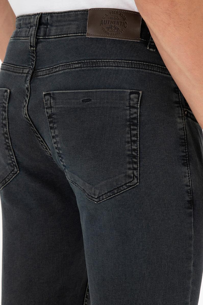 Erkek Gri Slim Fit Jean Pantolon