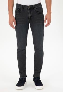 Erkek Gri Slim Fit Jean Pantolon - 50290008114