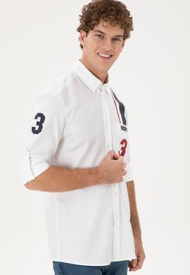 Erkek Beyaz Uzun Kollu Gömlek - 50293490013