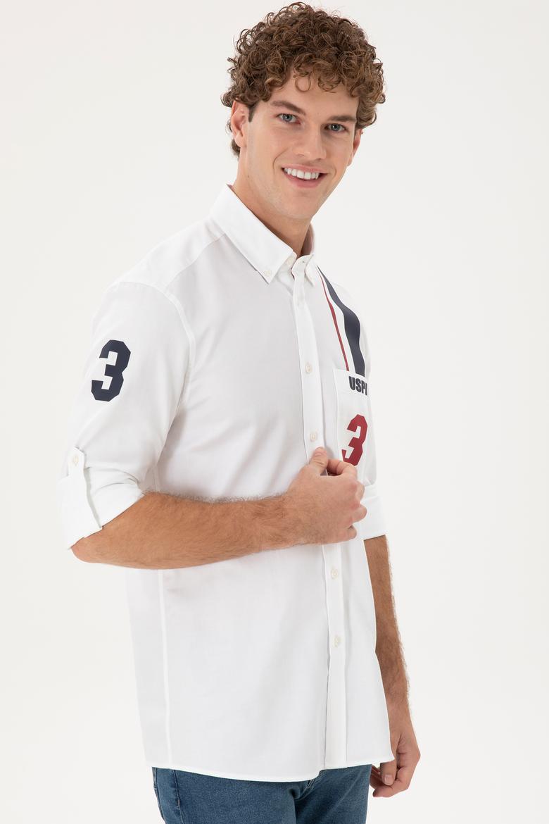 Erkek Beyaz Uzun Kollu Gömlek - 50293490013