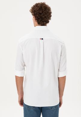 Erkek Beyaz Uzun Kollu Gömlek - 50293490013