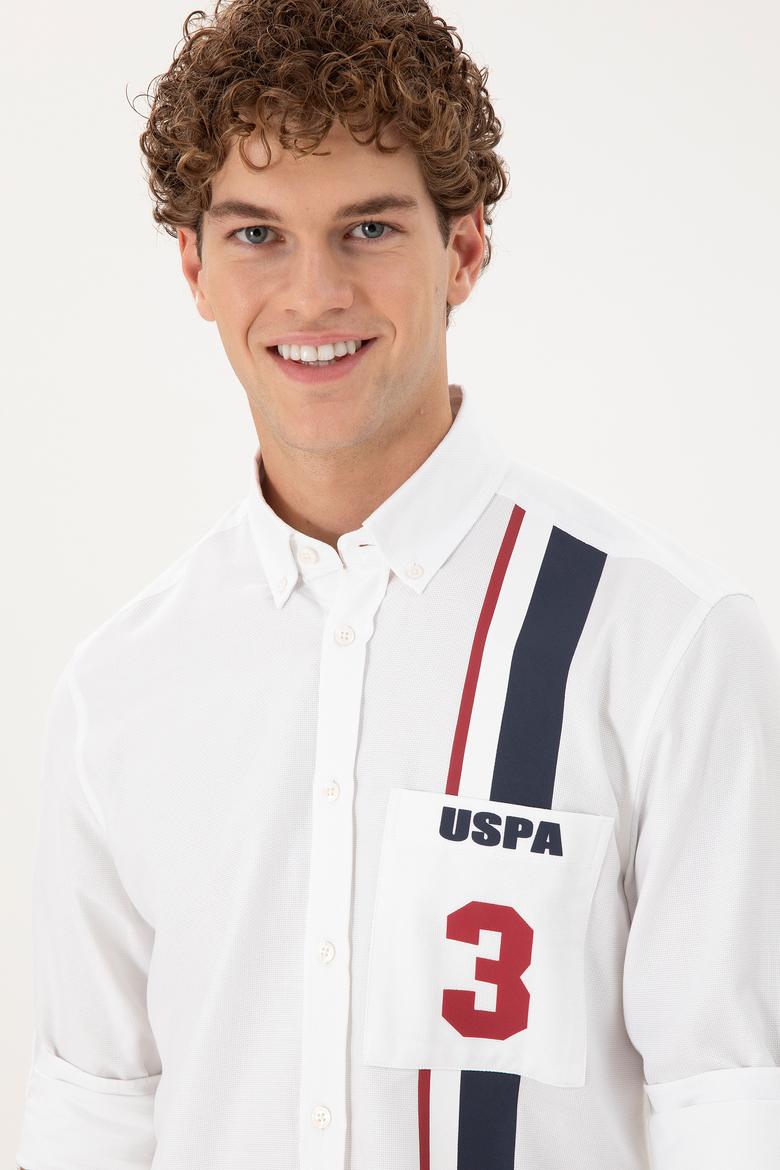 Erkek Beyaz Uzun Kollu Gömlek - 50293490013