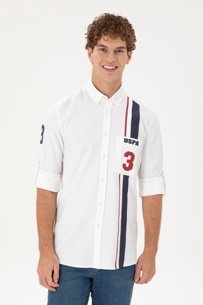 Erkek Beyaz Uzun Kollu Gömlek