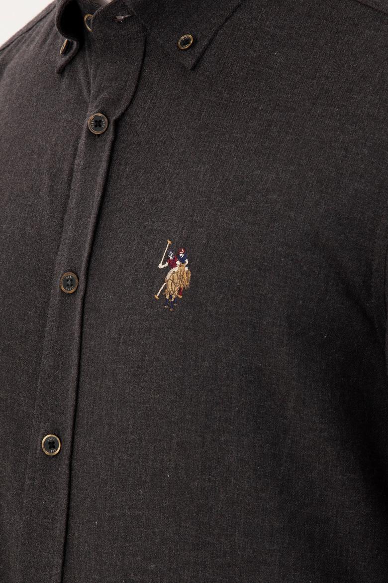 Erkek Siyah Uzun Kollu Basic Gömlek - 50293980108