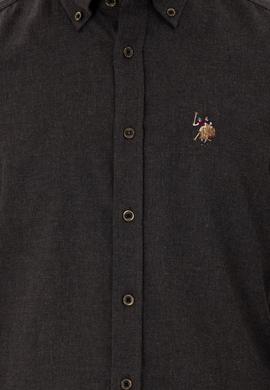 Erkek Siyah Uzun Kollu Basic Gömlek - 50293980108