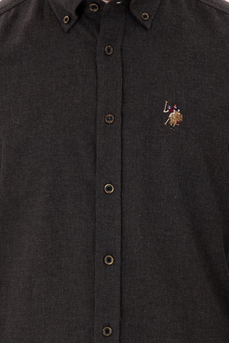 Erkek Siyah Uzun Kollu Basic Gömlek - 50293980108