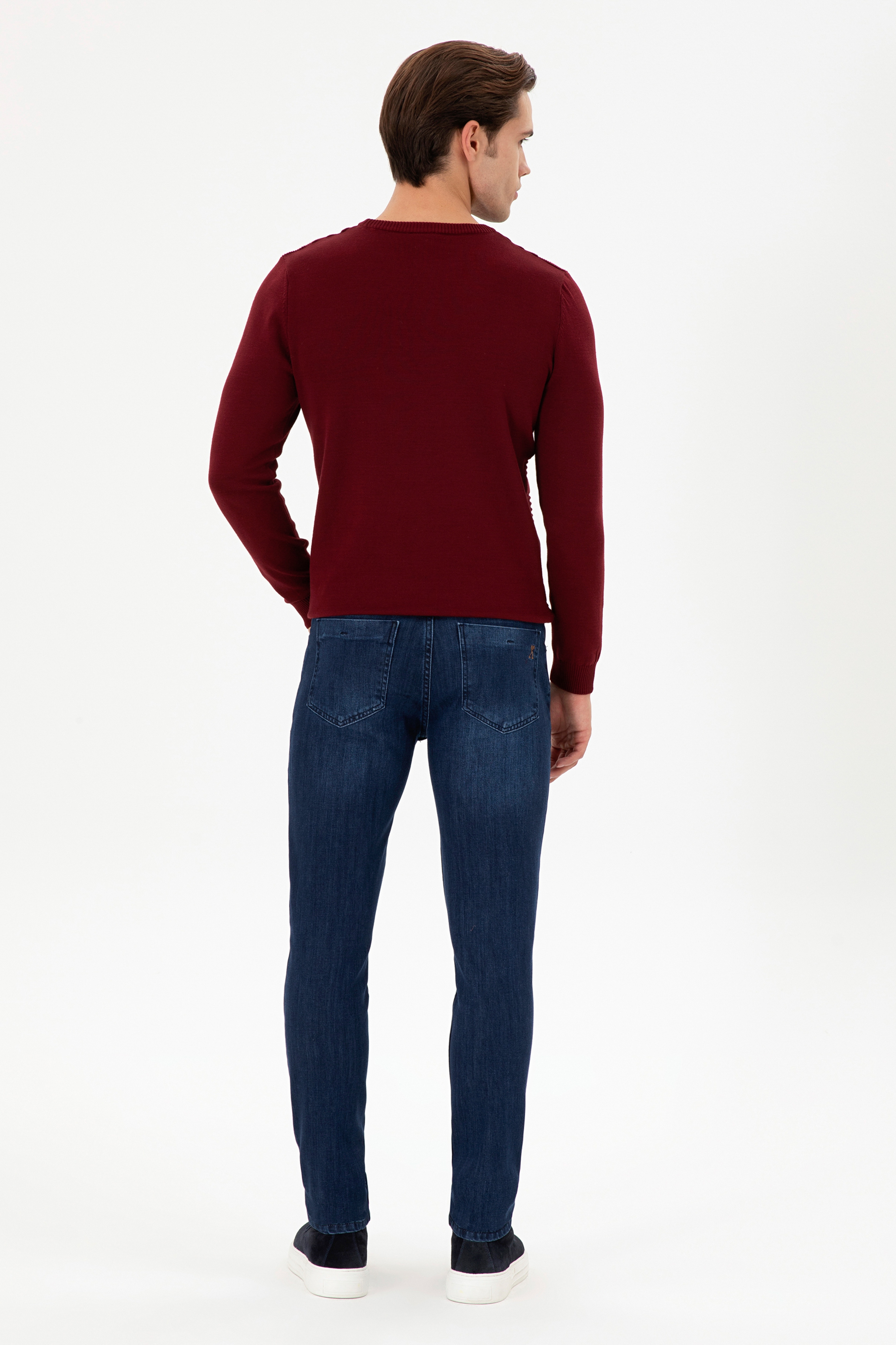 Erkek Koyu Mavi Jean Pantolon