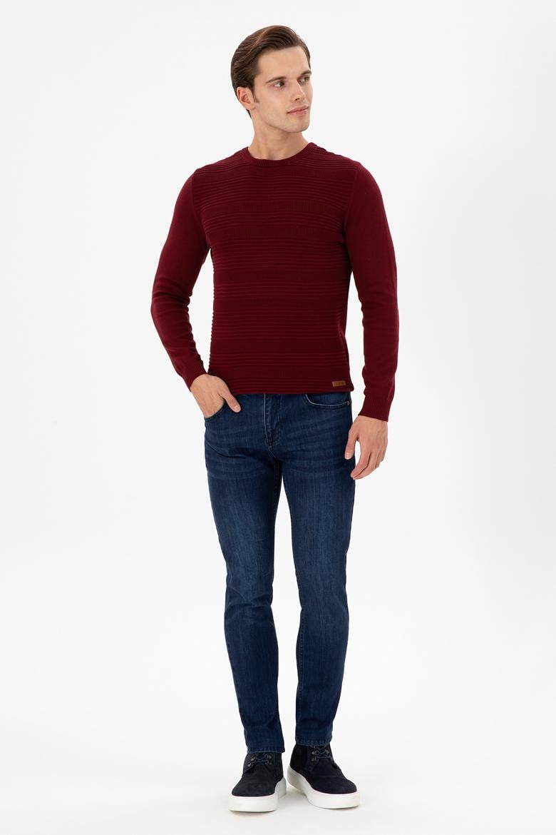 Erkek Koyu Mavi Jean Pantolon