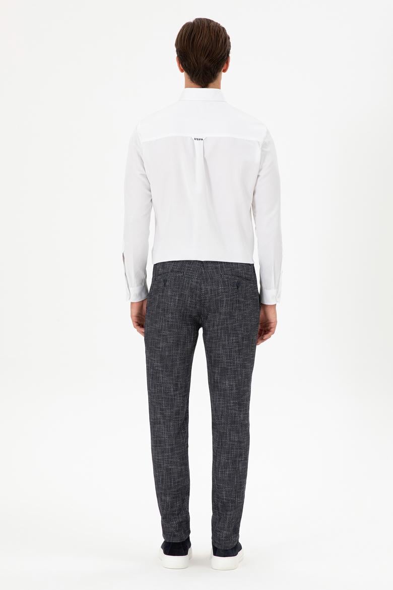 Erkek Slim Fit Lacivert Kanvas Pantolon - 50291201044