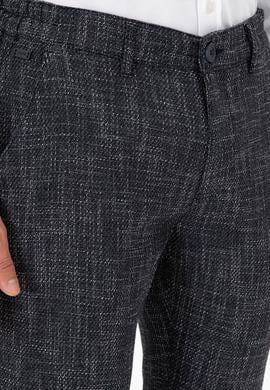 Erkek Slim Fit Lacivert Kanvas Pantolon - 50291201044