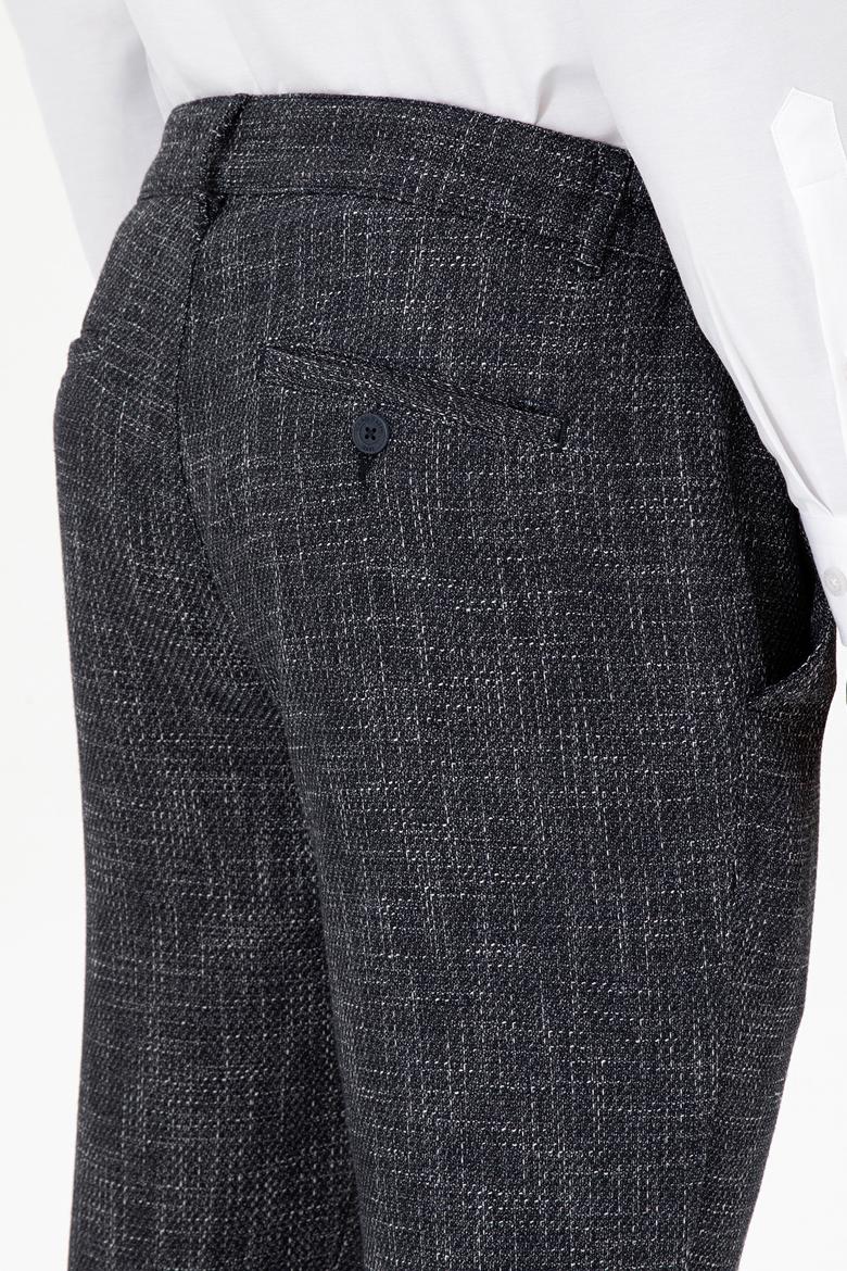 Erkek Slim Fit Lacivert Kanvas Pantolon - 50291201044