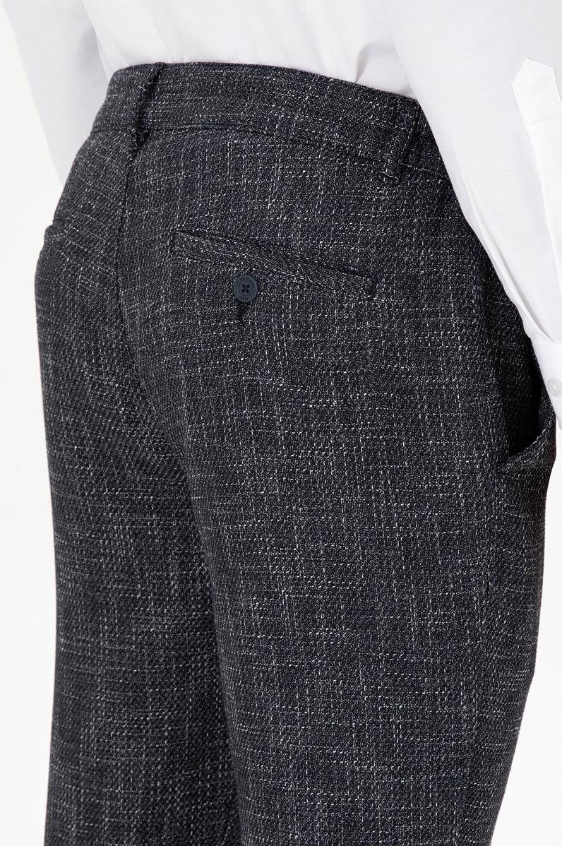 Erkek Slim Fit Lacivert Kanvas Pantolon