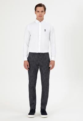 Erkek Slim Fit Lacivert Kanvas Pantolon - 50291201044