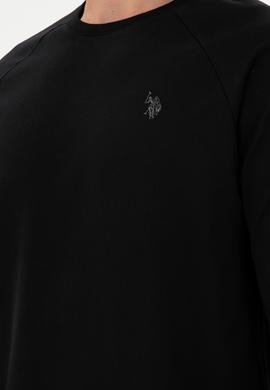 Erkek Siyah Basic Sweatshirt - 50295159003